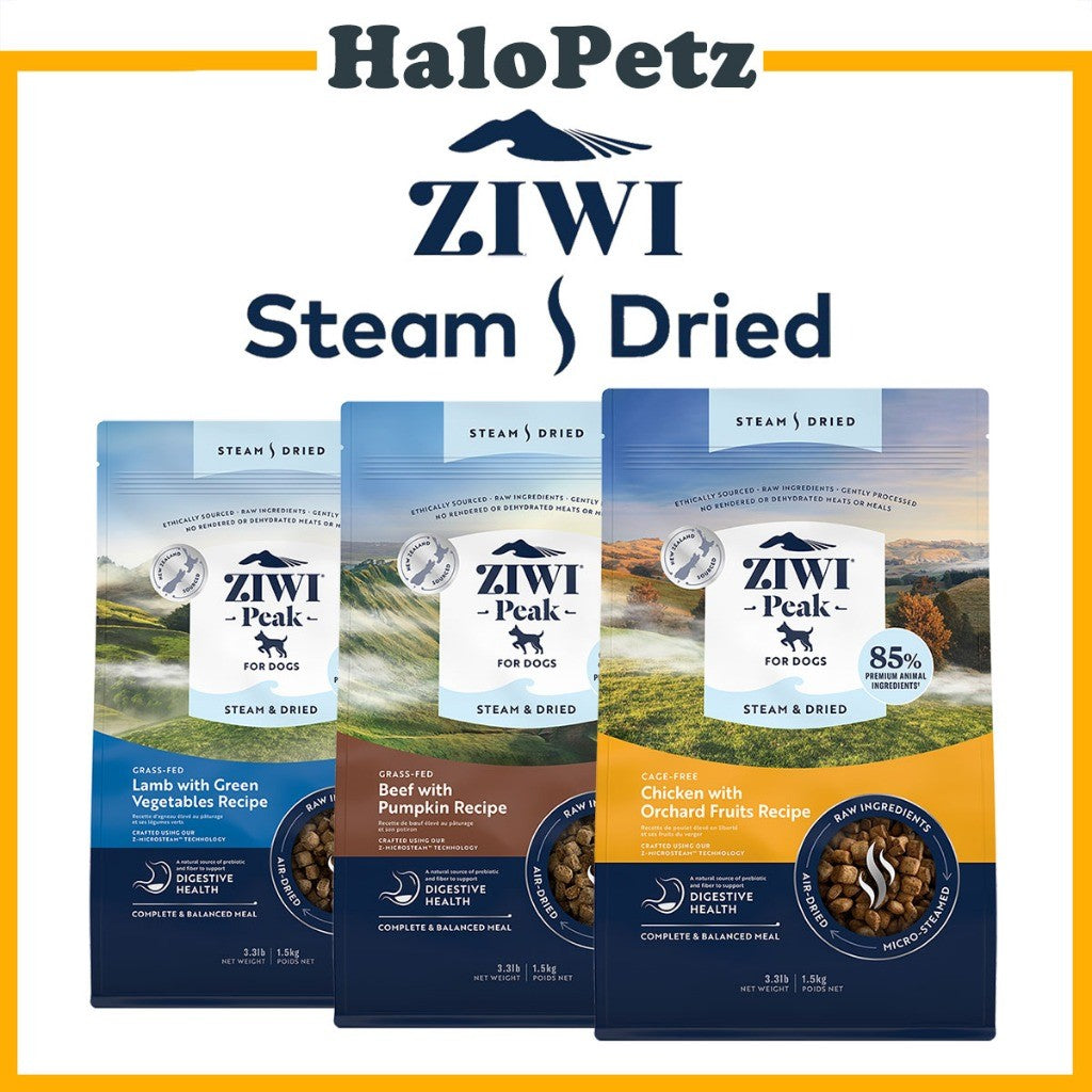 Ziwi Peak Steam & Dried Dog Food and Topper | New Zealand Premium Recipes