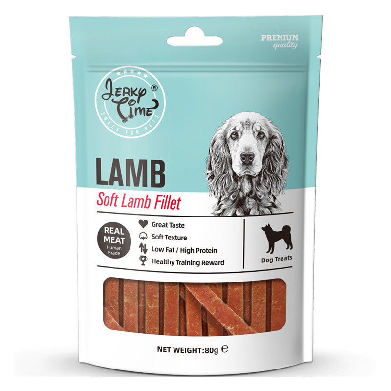 Jerky Time Dog Treats 80g | Lamb, Duck