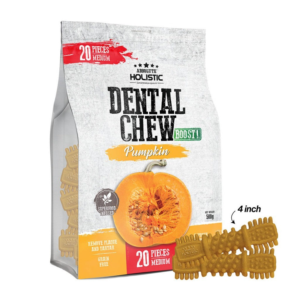Absolute Holistic Dog Dental Chew Jumbo Pack | Grain-Free Dental Treats for Dogs