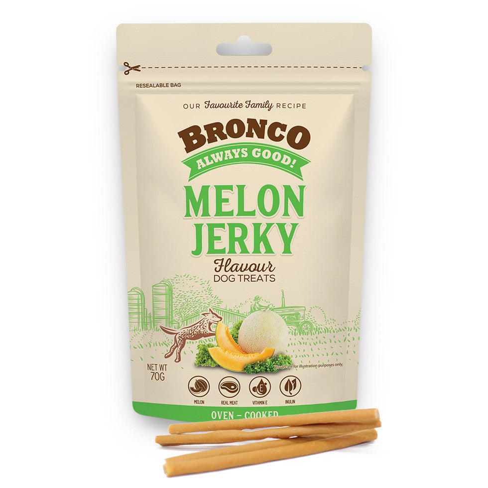 Bronco Jerky Dog Treats 70g