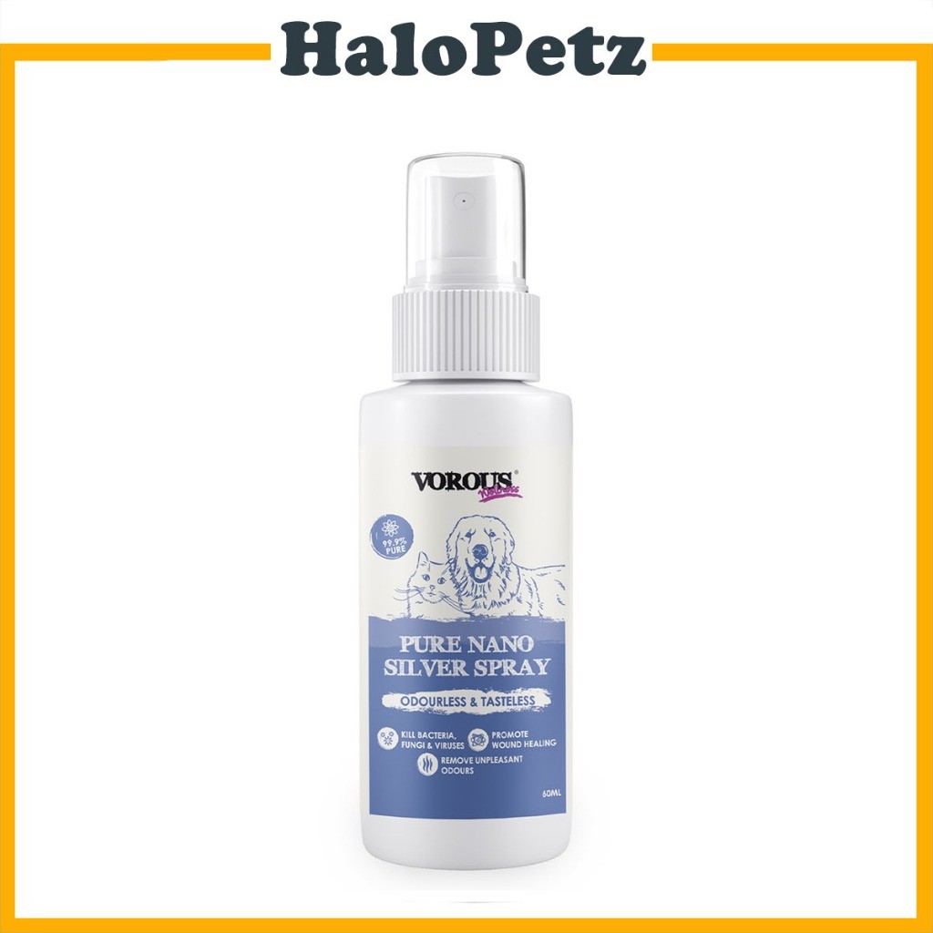 Vorous Pure Nano Silver Spray 60ml | For Cats & Dogs