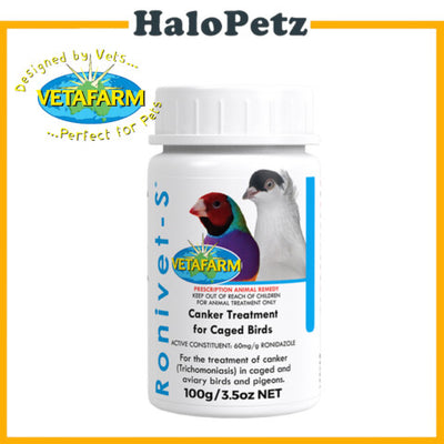 Vetafarm Ronivet-S 100g | Canker Treatment for Caged Birds