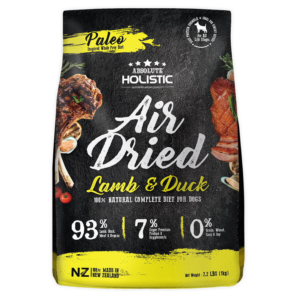 Absolute Holistic Air Dried Dog Food 1kg | Grain-Free Premium Dog Food Singapore
