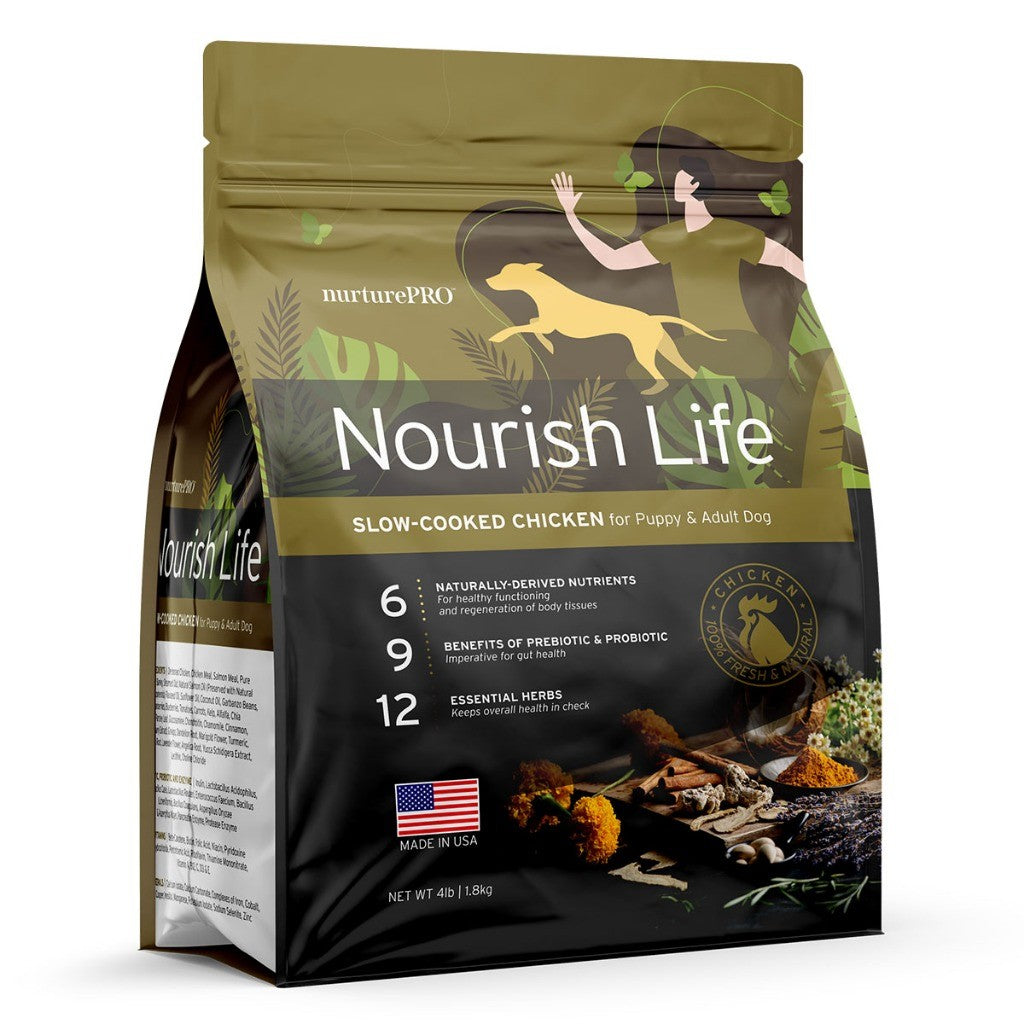 Nurture Pro Original & Nourish Life Dry Dog Food-Salmon, Chicken, Pork, Lamb