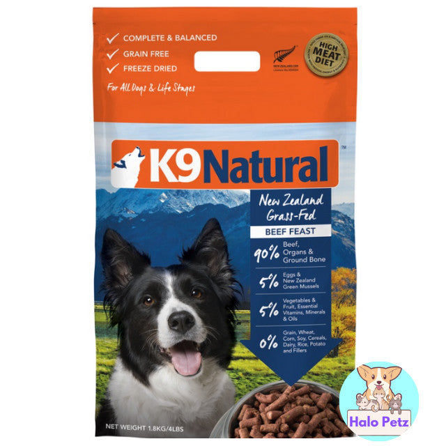 K9 Natural Freeze Dried Dog Food 1.8kg & 3.6kg