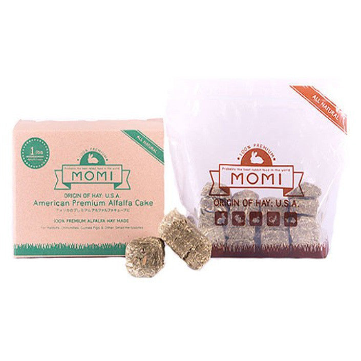 Momi Alfalfa Timothy Hay Cakes 1lb Rabbit | Guinea Pig