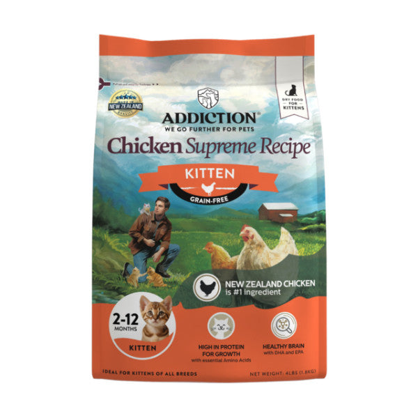 Addiction Chicken Supreme Dry Cat Food | Kitten | Adult | Senior