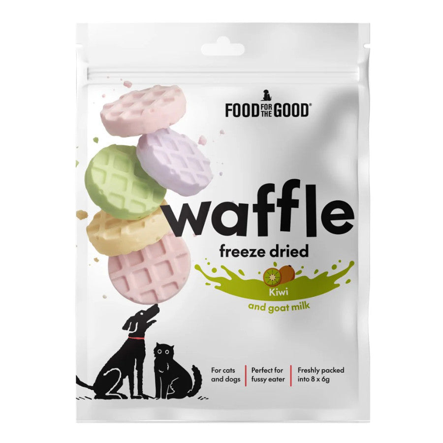 Food For The Good Freeze Dried Waffles Treats for Dogs & Cats 48g