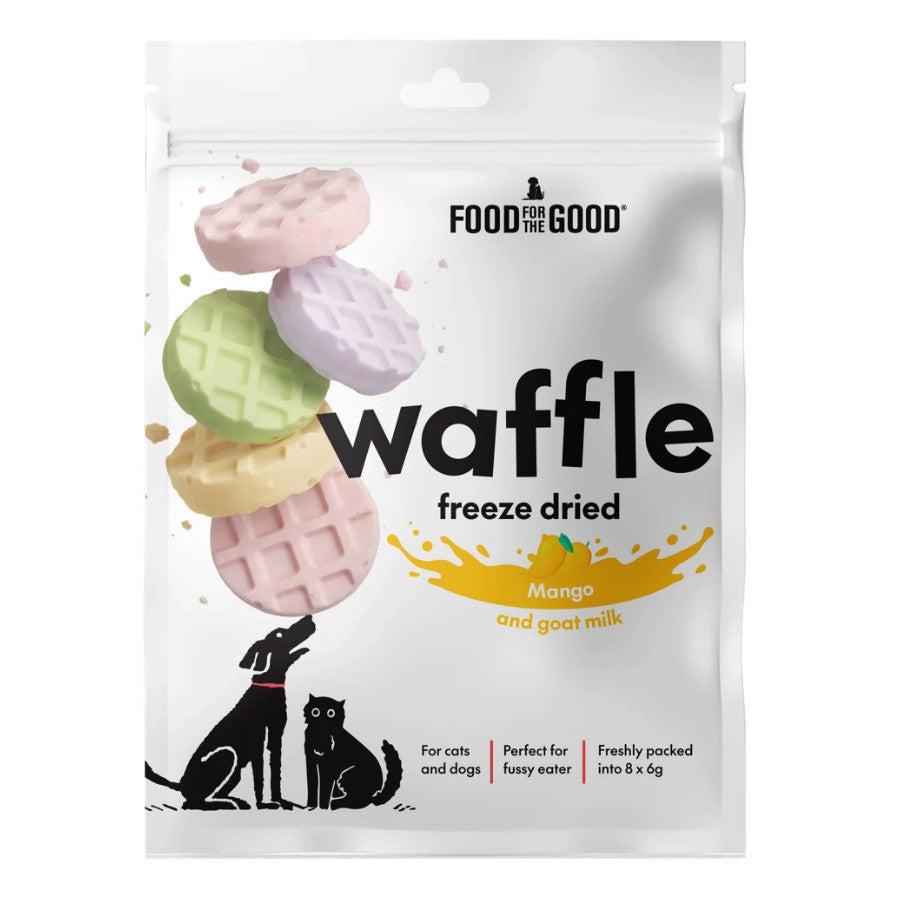 Food For The Good Freeze Dried Waffles Treats for Dogs & Cats 48g