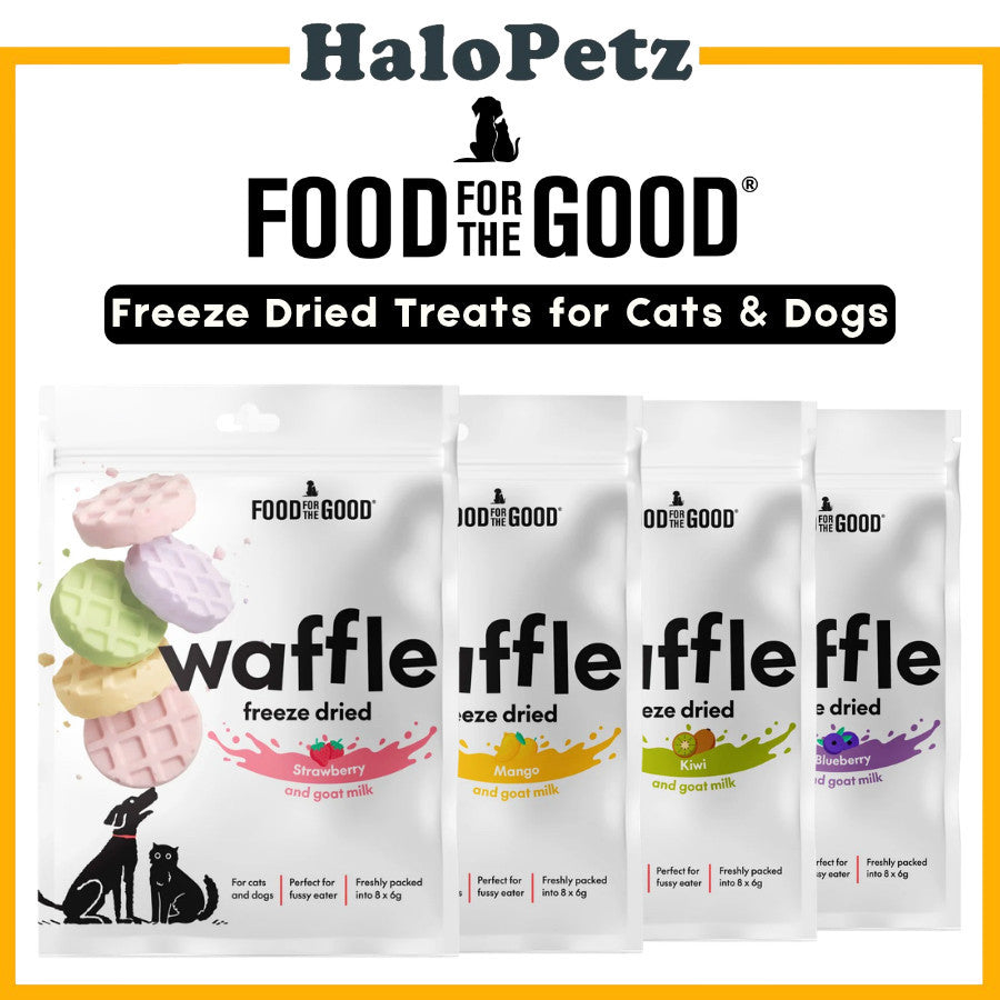Food For The Good Freeze Dried Waffles Treats for Dogs & Cats 48g