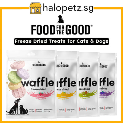 Food For The Good Freeze Dried Waffles Treats for Dogs & Cats 48g