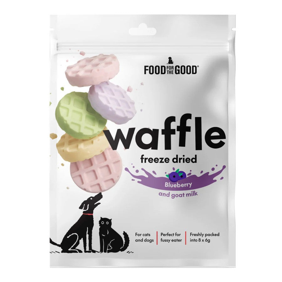 Food For The Good Freeze Dried Waffles Treats for Dogs & Cats 48g