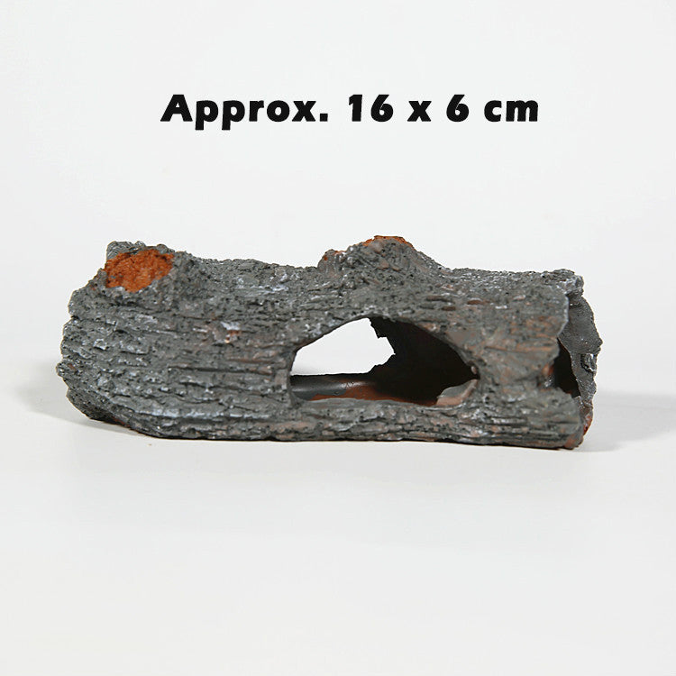 Resin Aquarium Decoration | Driftwood Cave, Skull & Plane Wreck Hideout