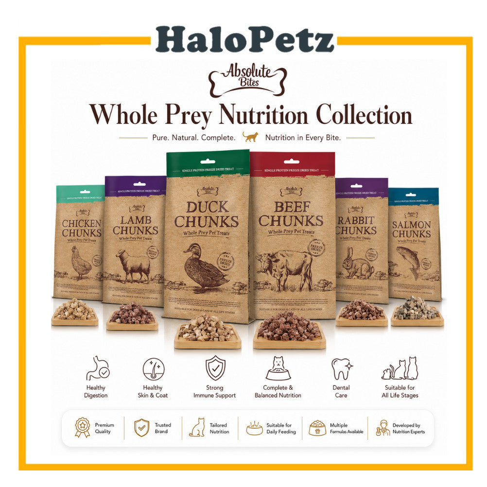 Absolute Bites Single Protein Whole Prey Freeze Dried Treats 80g