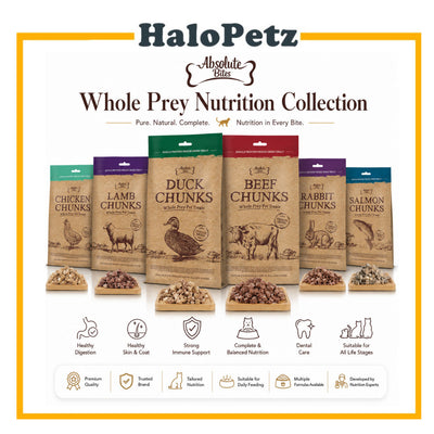 Absolute Bites Single Protein Whole Prey Freeze Dried Treats 80g