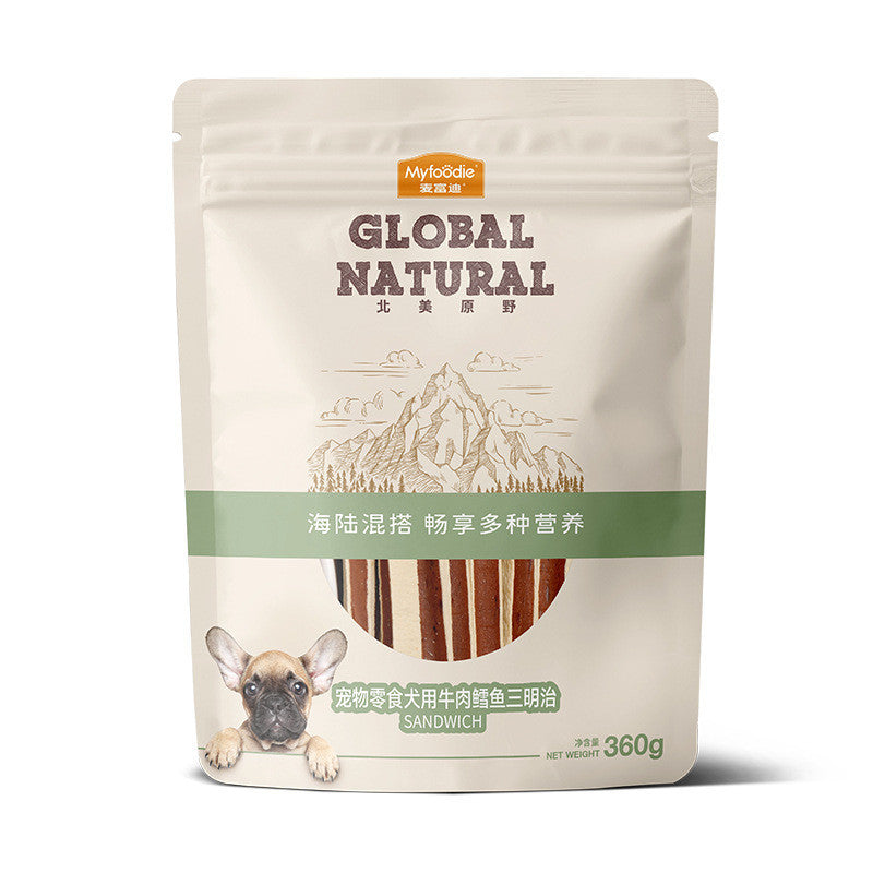 Myfoodie Global Natural Air Dried Chicken Duck Jerky Dog Treat