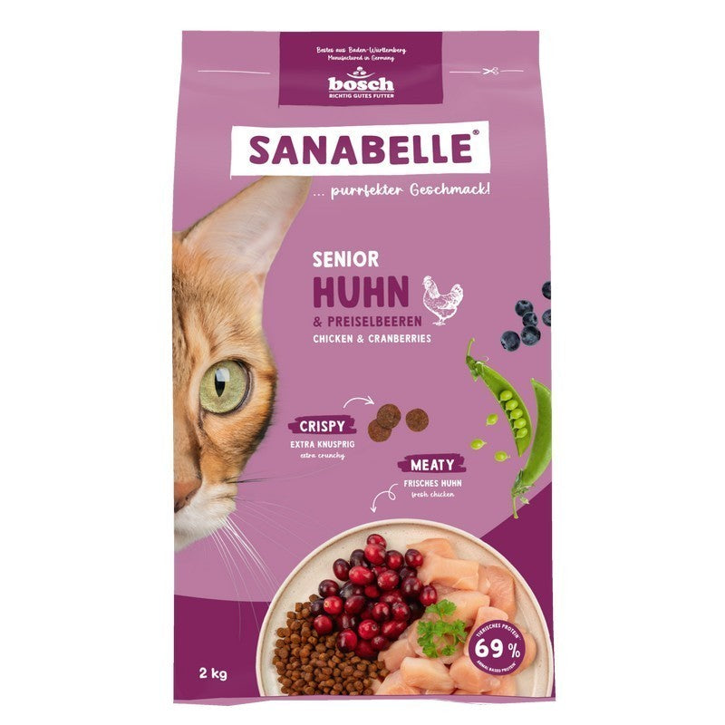 Sanabelle Cat Dry Food 8kg | Adult Sensitive Lamb Poultry Urinary Hair & Skin Grande