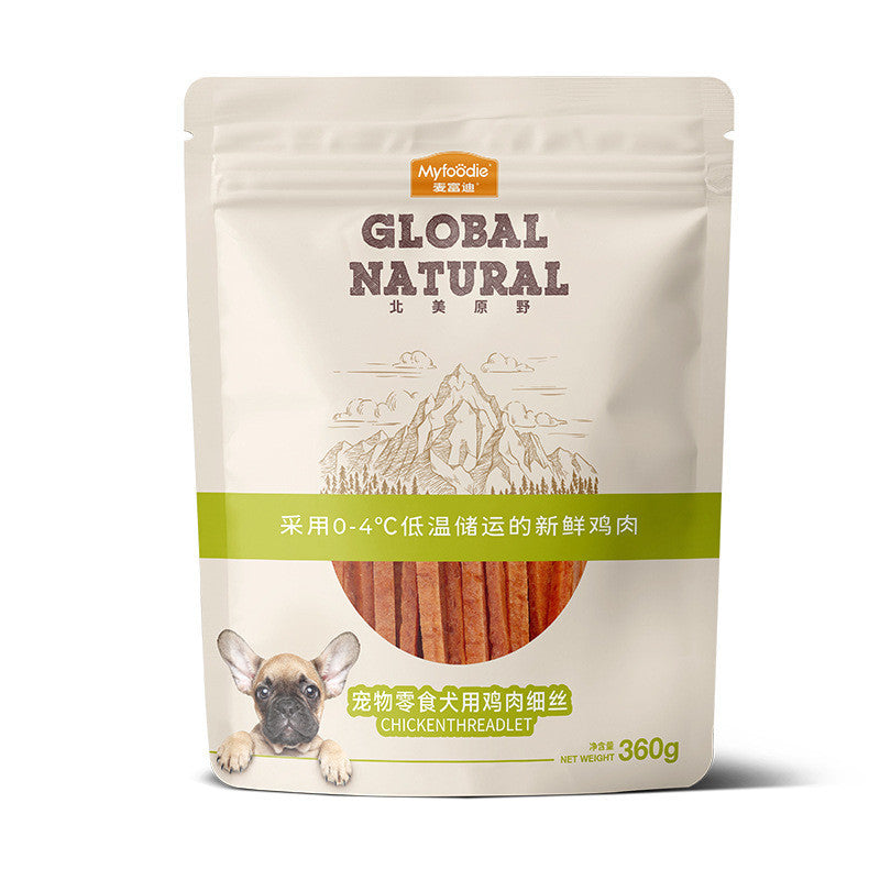 Myfoodie Global Natural Air Dried Chicken Duck Jerky Dog Treat