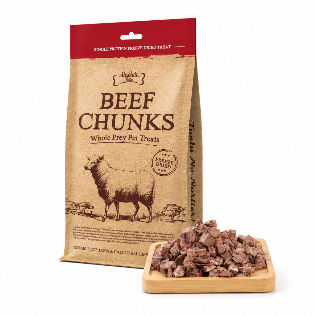Absolute Bites Single Protein Whole Prey Freeze Dried Treats 80g