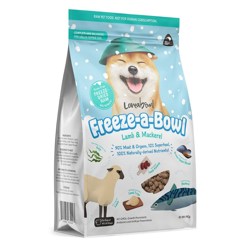 Loveabowl Freeze-a-Bowl Freeze Dried Dog Food 140g