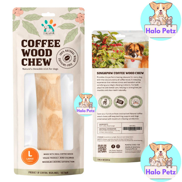 Singapaw Natural Coffee Wood Chew | Dog | Dental
