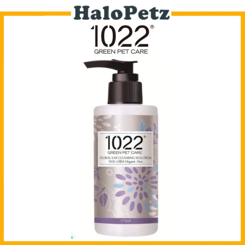 1022 Green Pet Care Floral Ear Cleansing Solution for Dogs and Cats 175ml