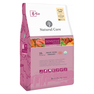 Natural Core Organic Dog Food -Salmon, Puppy, Bene M50 Vegetarian, Lamb