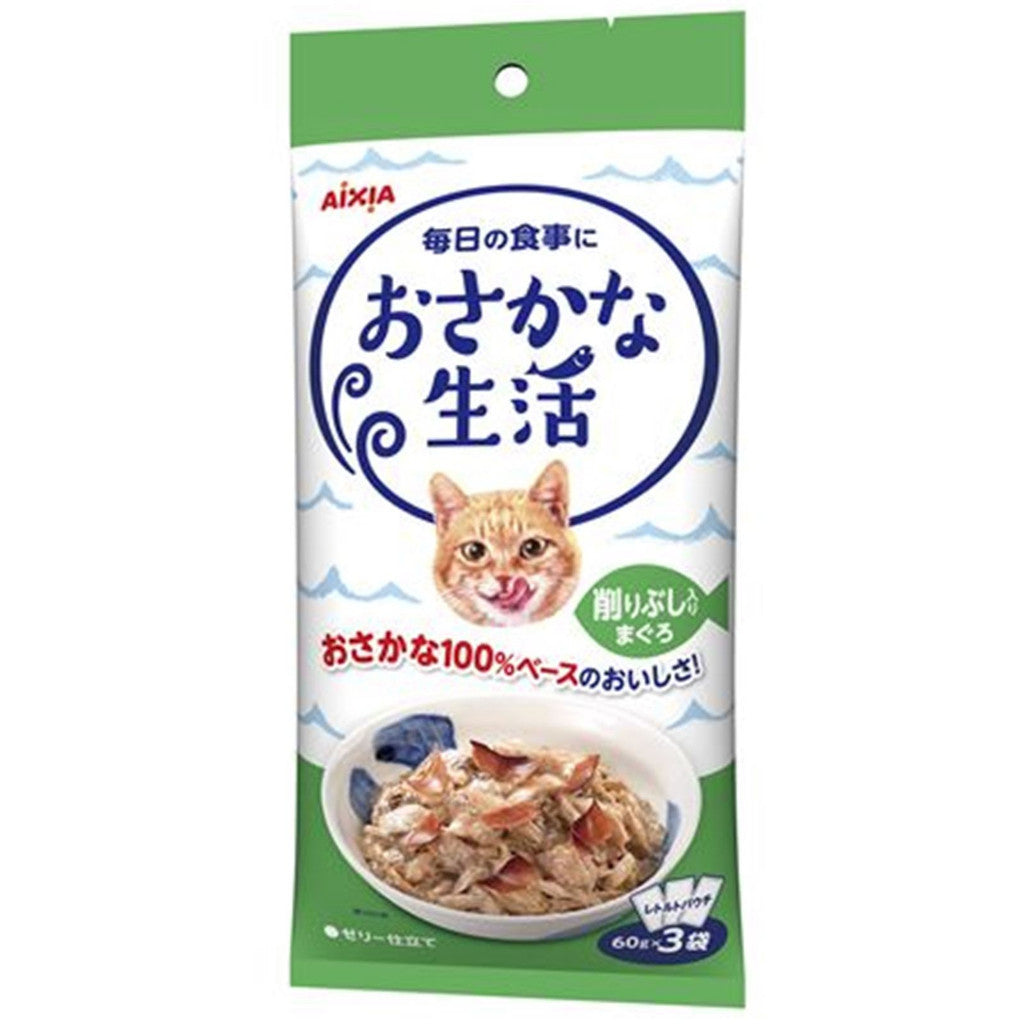 Aixia Fish & Meat Life - Wet Cat Foods 60g x 3