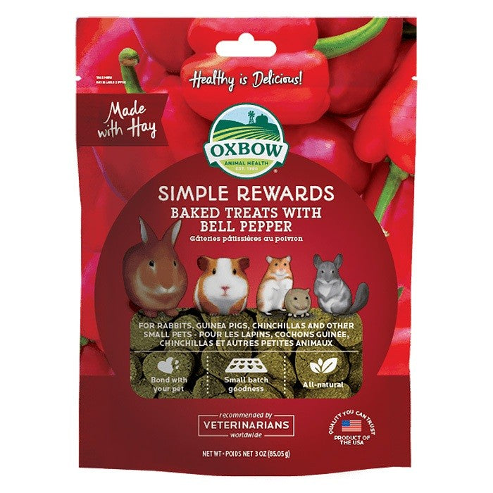 Oxbow Simple Rewards Treats (Rabbits, Guinea Pigs, Chinchilla) Baked Apple, banana