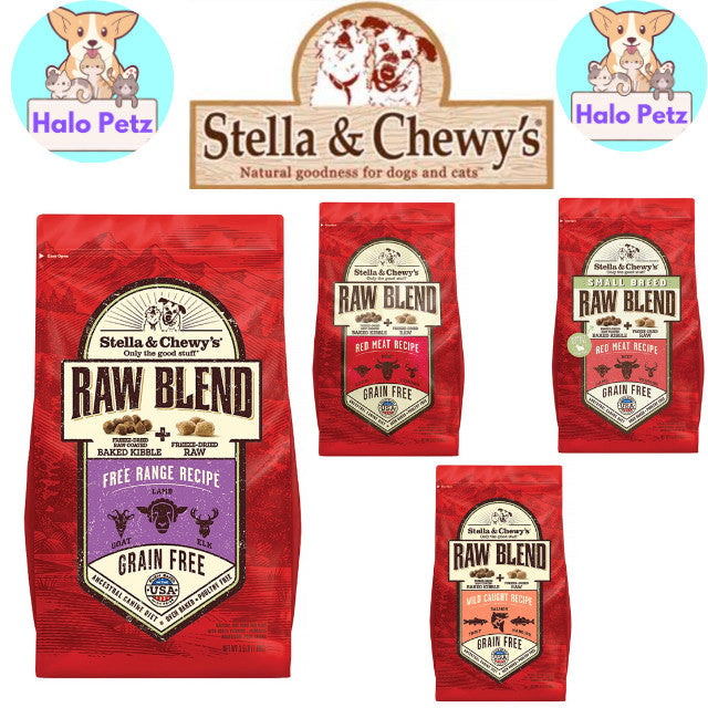 Stella & Chewy's Raw Blend Dry Dog Food 3.5lbs / 22lbs | Kibble + Freeze-Dried Raw
