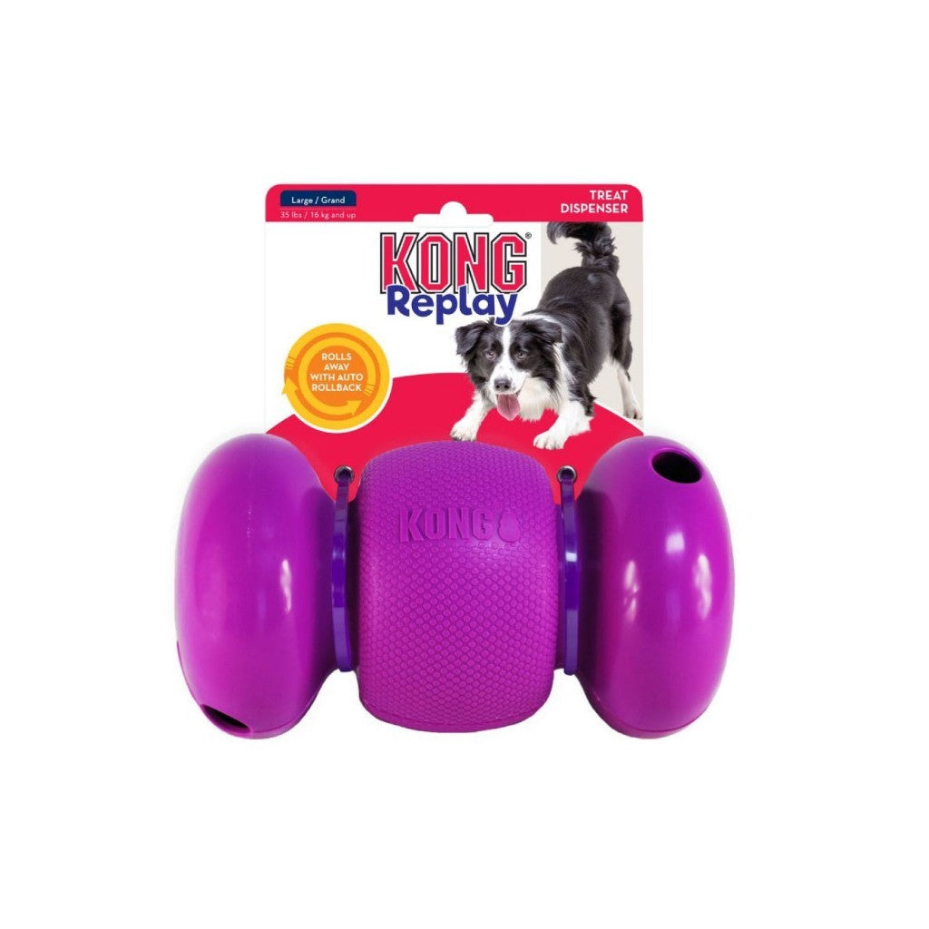 Kong Interactive Treat Dispenser Dog Toy | Rewards | Replay | Gyro | Bamboo | Wobbler | Bone (Random Color)