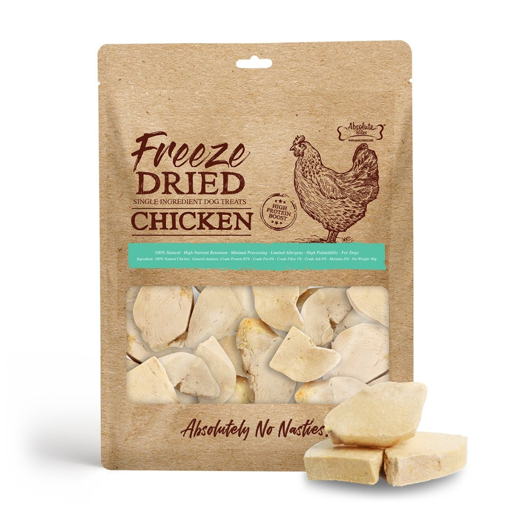 Absolute Bites Freeze-Dried Chicken / Salmon Cat & Dog Treats