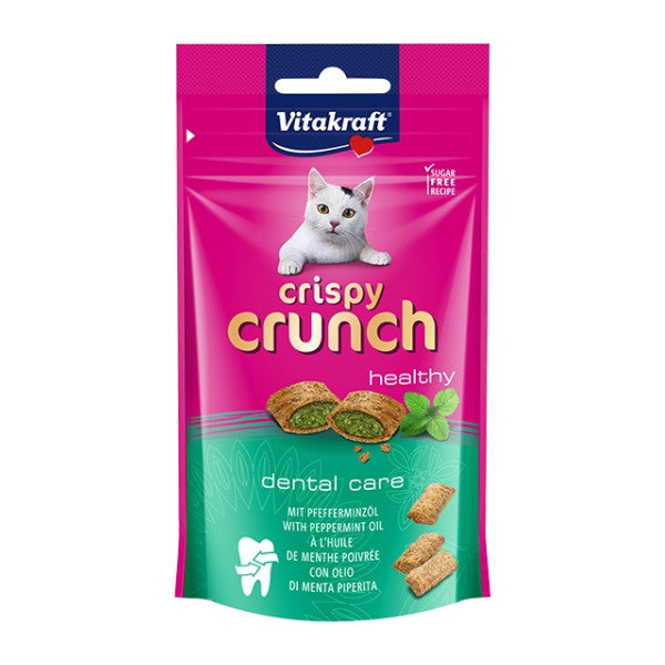Vitakraft Cat Yums & Crispy Crunch Treats Snacks -Salmon Chicken Cat Grass | Dental Care, Anti-Hairball, Cheese, Salmon