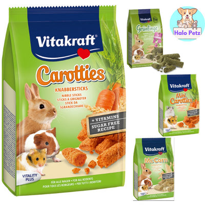 Vitakraft Small Animals Nibble Sticks 50g | Alfalfa, McCorn, Mini Carotties