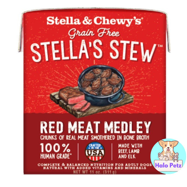 Stella & Chewy’s Grain Free Stella’s Stew | Marie’s Mix in Meal Enhancer | Broth Topper for Dogs | Gourmet Stew Pate