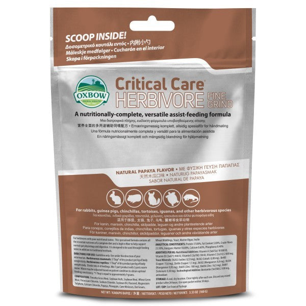 Oxbow Critical Care -| Fine Grind, Anise, Apple Banana