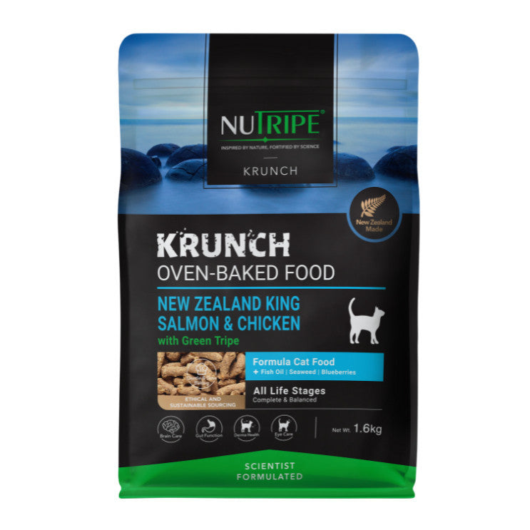 Nutripe Cat Krunch Oven-Baked with Green Tripe Cat Food