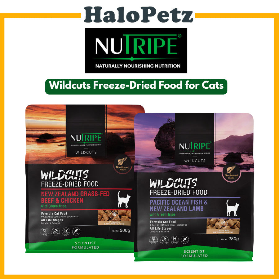 Nutripe Cat WildCuts Freeze-Dried Cat Food with Green Tripe Formula 280g