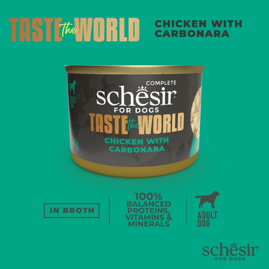 Schesir Taste The World Dog Can Food 150g |Chicken |Lamb