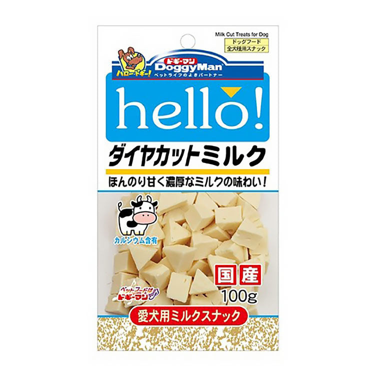 Doggyman HELLO! Cheese, Milk, Yogurt Sticks | Treats | Dice Cuts Sausage for Dogs