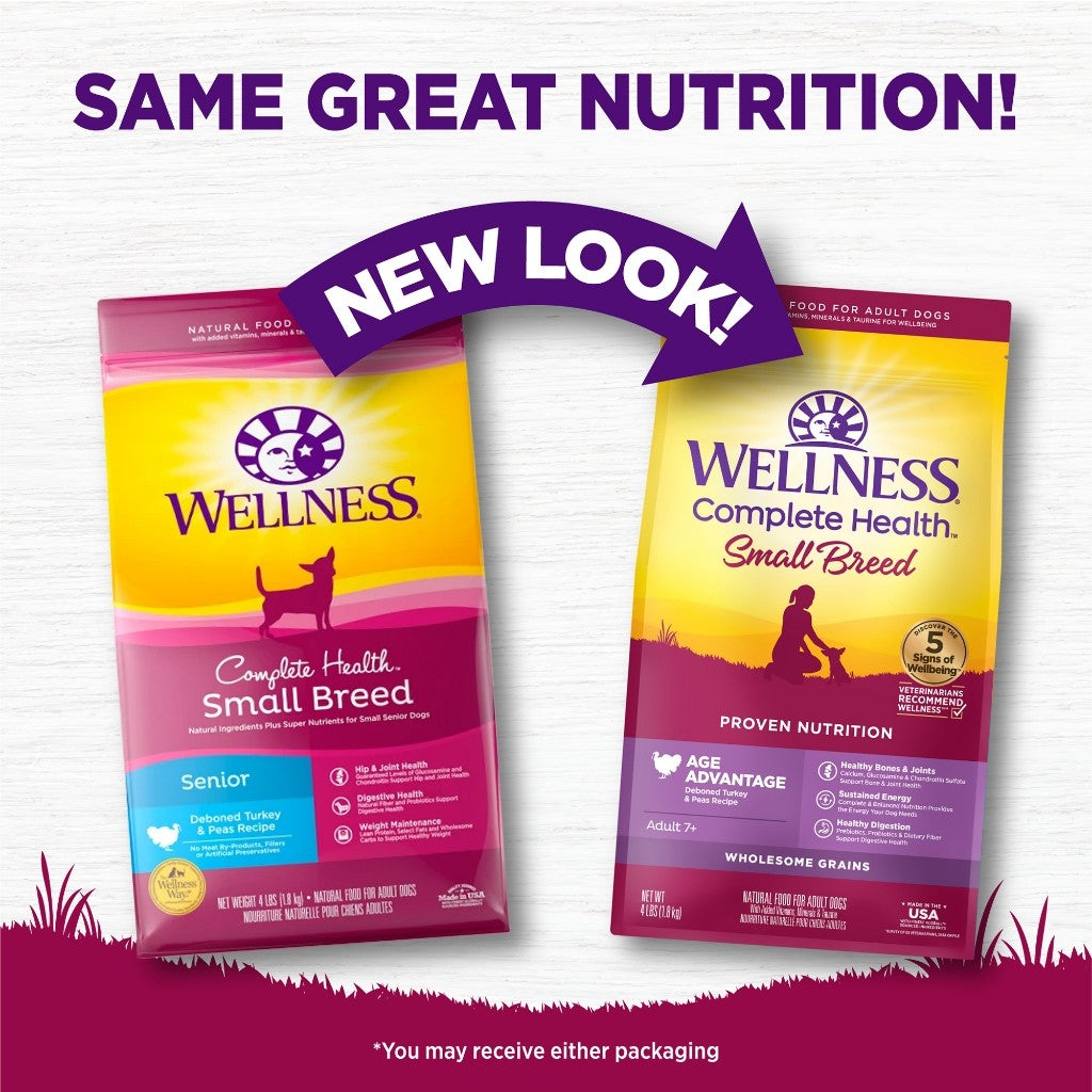 Wellness Small Breed Complete Health Dry Dog Food 4lbs