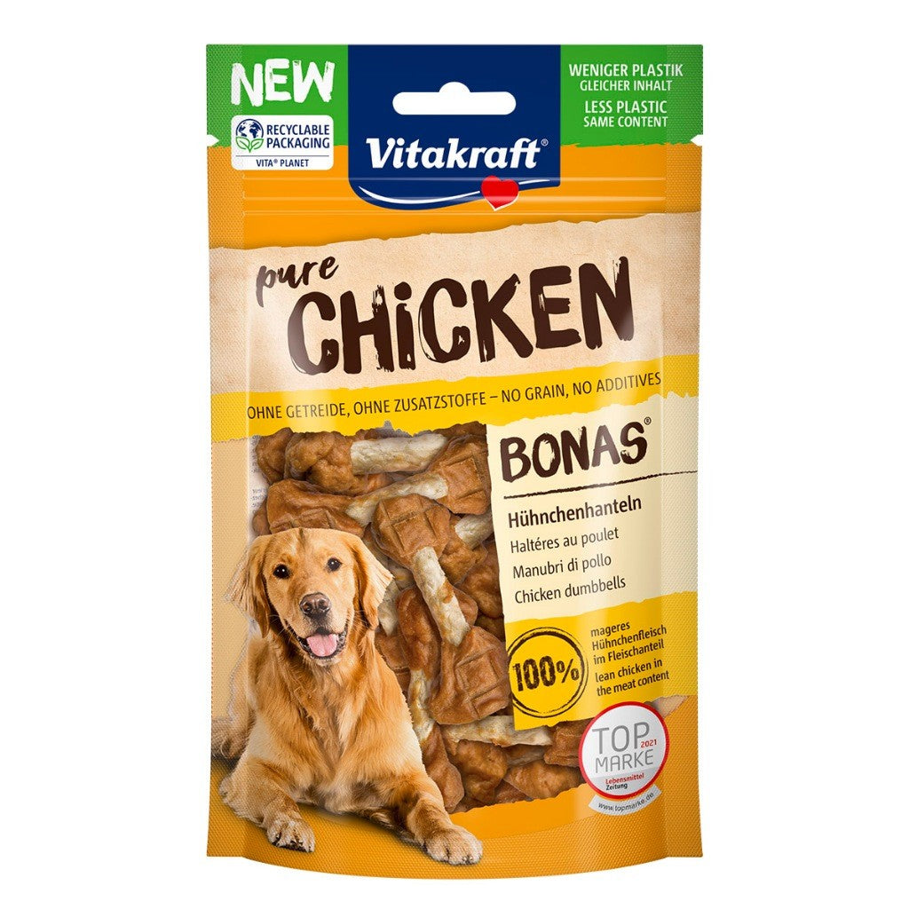 Vitakraft Pure Dog Treats Snacks 80g | Chicken, Lamb, Beef, Duck, Ham