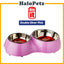 Dogit Double Diner Dish Bowl & feeders for Dog & Cat (Capacity: 350Ml & 160Ml)