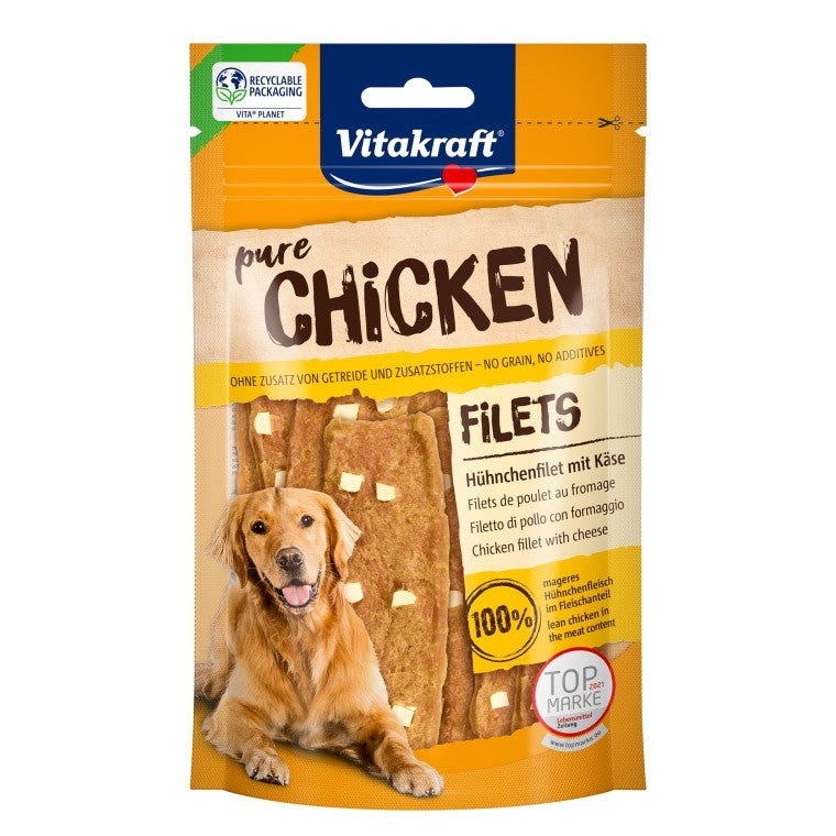 Vitakraft Pure Dog Treats Snacks 80g | Chicken, Lamb, Beef, Duck, Ham