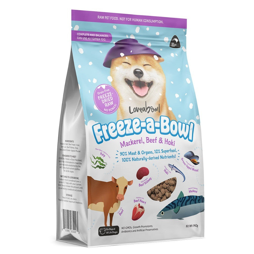 Loveabowl Freeze-a-Bowl Freeze Dried Dog Food 140g