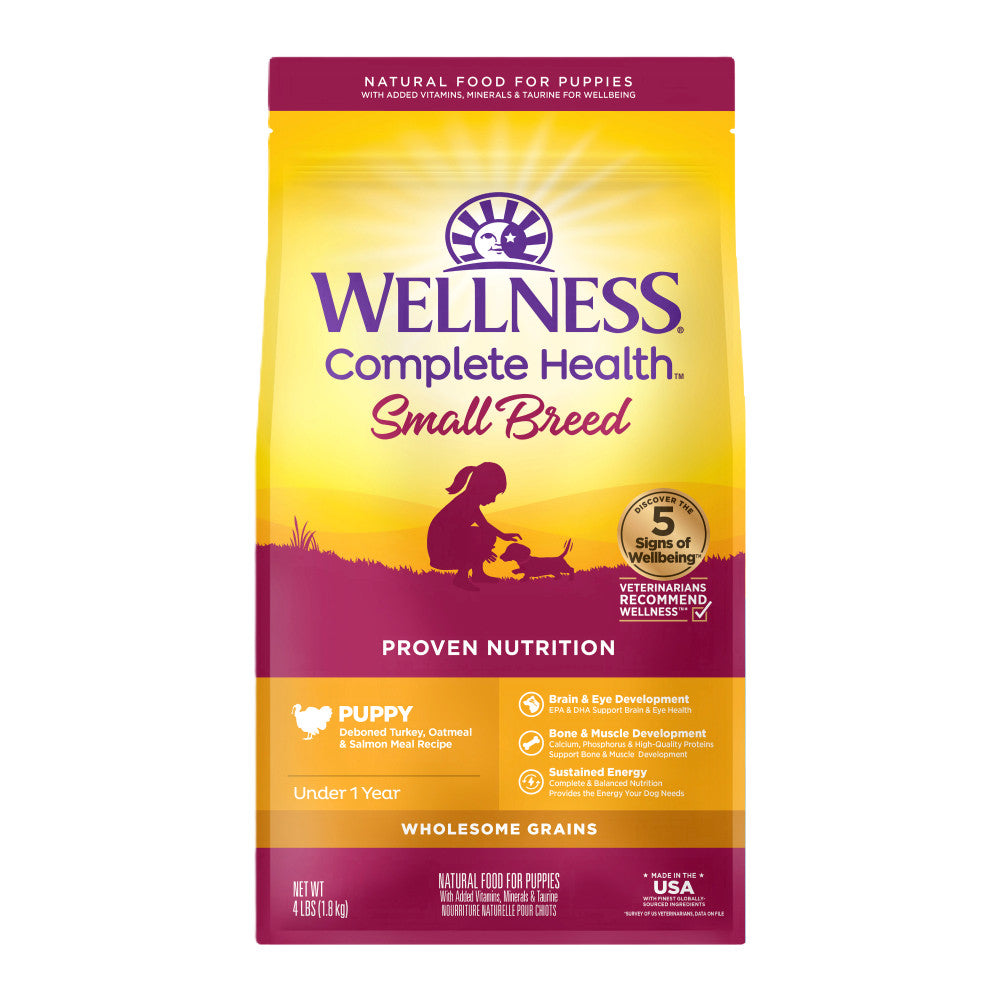 Wellness Small Breed Complete Health Dry Dog Food 4lbs