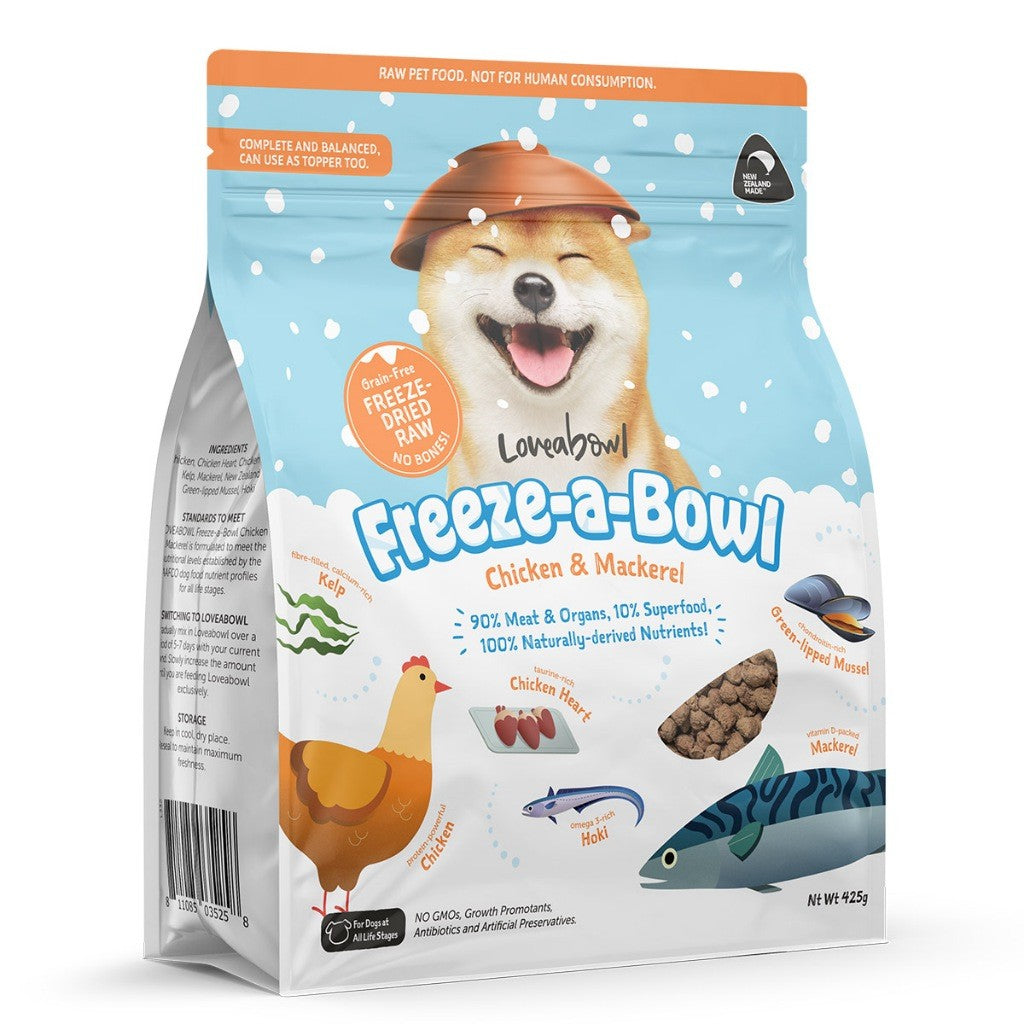 Loveabowl Freeze-a-Bowl Freeze Dried Dog Food 425g
