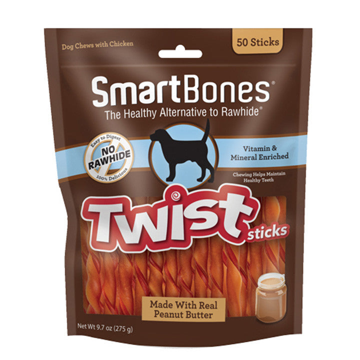 Smartbones Chewing Stick -Twist, Wrapped Stick, Dental, Hip & Joint