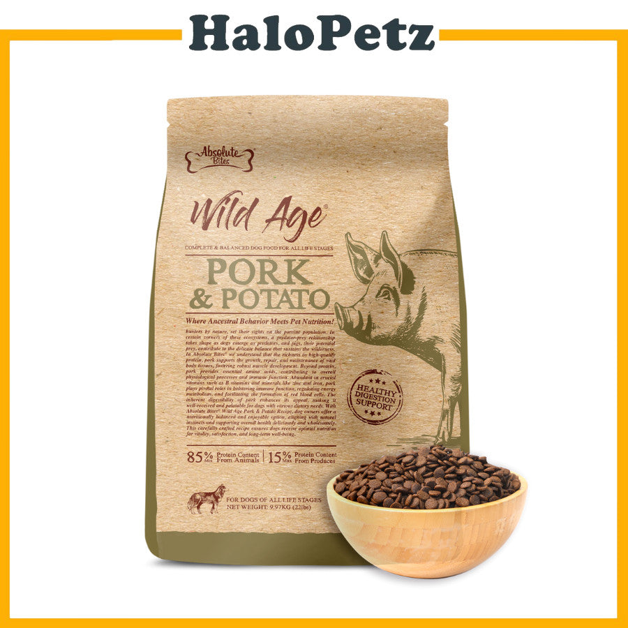 Absolute Bites Dog Wild Age Dry Food | Life Stage Nutrition for Dogs
