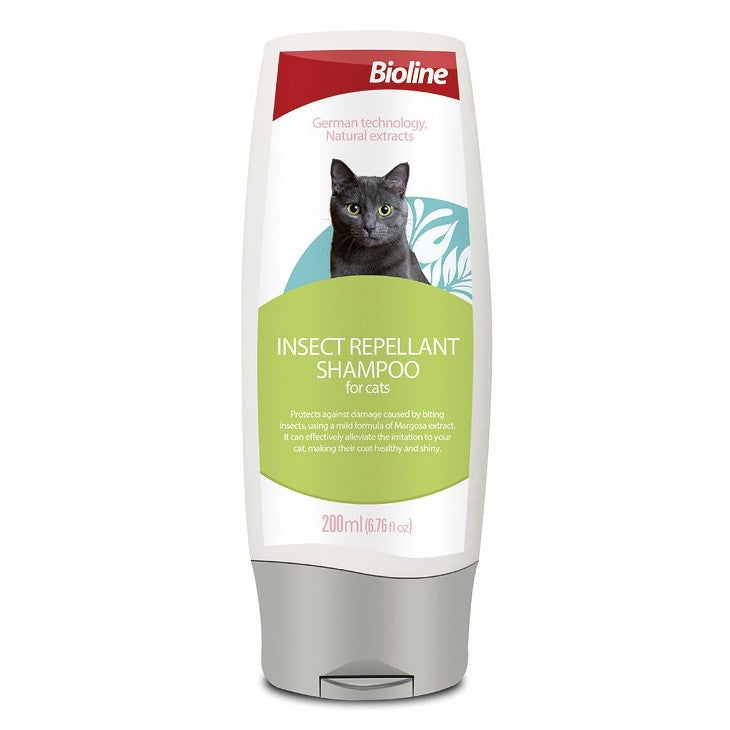 Bioline Insect Repellant Cat Shampoo 200ml